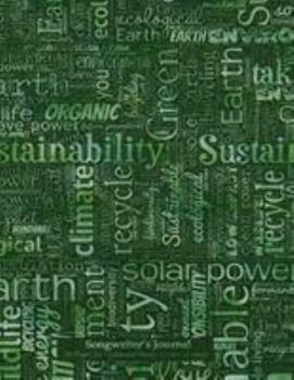 Songwriter's Journal 160 Pages for Lyrics and Music (Guitar Version) : Notebook for Composition and Songwriting, 8. 5 X11 , Sustainability Forest Green Cover, 160 Numbered Pages - Ruled Page on Left,