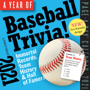 Calendar Year of Baseball Trivia! Page-A-Day Calendar 2021 Book