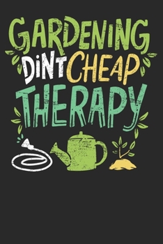 Paperback Notebook: Gardening Gardener Vintage Dot Grid 6x9 120 Pages Book