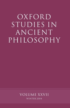 Paperback Oxford Studies in Ancient Philosophy Book