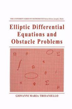 Paperback Elliptic Differential Equations and Obstacle Problems Book