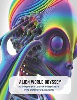 Paperback Alien World Odyssey: 50 Unique and Colorful Designs for a Mind Expanding Experience Book