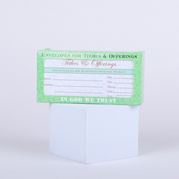 Offering Envelope Tithes & Offering Proverbs 3:9 100ct