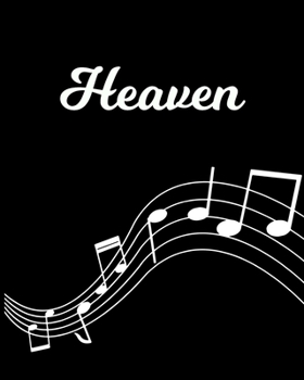 Paperback Heaven: Sheet Music Note Manuscript Notebook Paper - Personalized Custom First Name Initial H - Musician Composer Instrument C Book