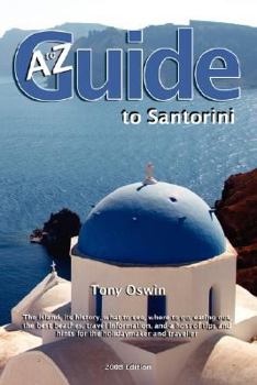 Paperback A - Z Guide to Santorini Book