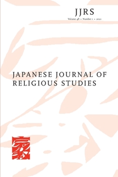 Paperback Japanese Journal of Religious Studies 48/1 (2021) Book