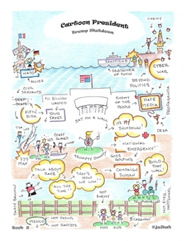 Paperback Cartoon President: Trump ShutDown Book