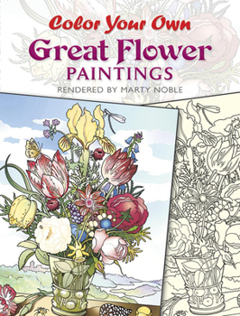 Paperback Color Your Own Great Flower Paintings Book