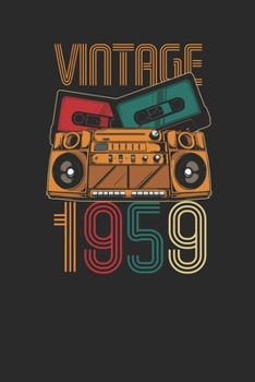 Vintage 1959: Graph Paper Notebook – Birthday Gift or Anniversary Gift Idea