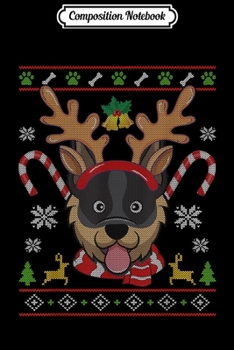 Composition Notebook: Australian Cattle Reindeer Rudolph Christmas Xmas  Journal/Notebook Blank Lined Ruled 6x9 100 Pages