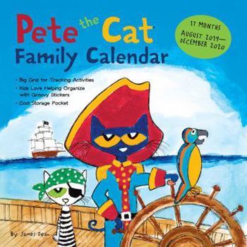 Calendar Pete the Cat 17-Month 2019-2020 Family Wall Calendar Book