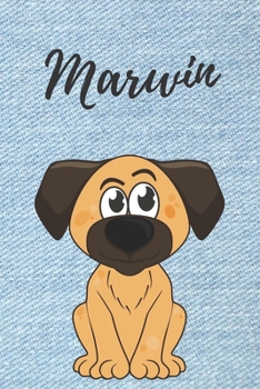 Personalisiertes Notizbuch - Hunde Marwin: DIN A5, 120 blanko Seiten (German Edition)