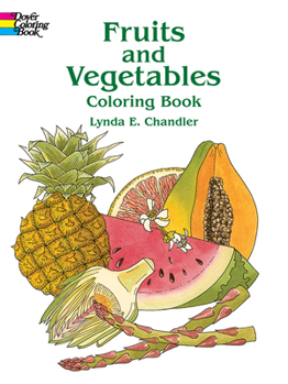 Paperback Fruits and Vegetables Coloring Book