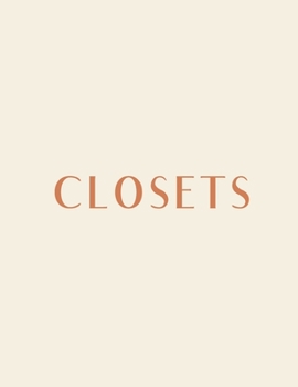 Paperback Closets: A Decorative Book │ Perfect for Stacking on Coffee Tables & Bookshelves │ Customized Interior Design & Hom Book