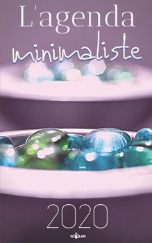 L'agenda minimaliste 2020: planificateur mensuel à cases avec 2 pages libres et lignées pour chaque mois | vue fluide en double page avec blocs et ... encombrement réduit 13x20 cm (French Edition)