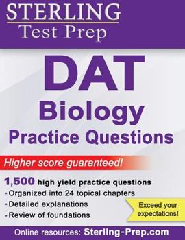 Paperback DAT Biology Practice Questions Book