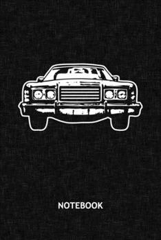 NOTEBOOK: Antique Car Lover Note Book Grid-lined 6x9 - Retro Journal A5 Gridded - Vintage Lover Planner Car Collector 120 Pages SQUARED - Retro Car ... Soft Cover - 90s Kids Birthday Present