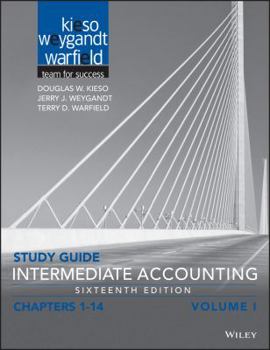 Paperback Study Guide Intermediate Accounting, Volume 1: Chapters 1 - 14 Book