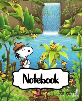 Notebook: Little White Beagle Snoopy Dog House The Peanuts Comics Strip Animation Boys Kids Adults Elementary Supplies Student Teacher Daily Creative ... Boys And Girls, 110 Pages 7.5 x 9.25 Inches