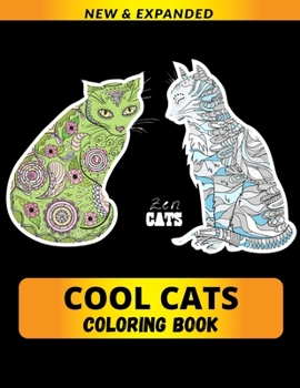 Paperback Cool Cats Coloring Book: Reduce Stress and Anxiety And Increase Your Happiness Book