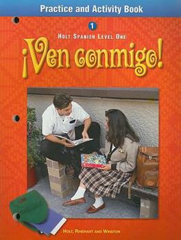 Paperback Ven Conmigo! Level 1 Practice and Activity Book