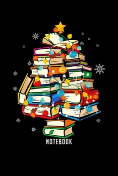 Paperback Notebook: Merry Christmas Library Tree Gift For Book Lover Librarian Journal, librarian journal, 6x9,100 pages blank lined journ Book