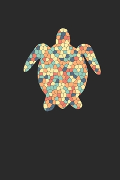 Turtle Mosaic: Dotted Bullet Notebook (6" x 9" - 120 pages) ~ Animal Mosaic Themed Notebook for Daily Journal, Diary, Gift