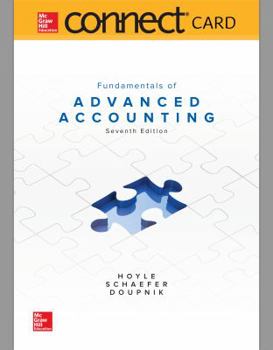 Printed Access Code Connect Access Card for Fundamentals of Advanced Accounting Book