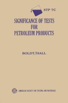 Paperback Significance of Tests for Petroleum Products Book