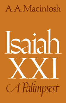 Paperback Isaiah XXI: A Palimpsest Book