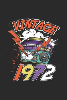 Vintage 1972: Graph Ruled Notebook / Journal (6" X 9" - 5 X 5 Graph Ruled) – Birthday Gift and Anniversary Gift for Women And Men