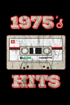 Paperback 1975's Hits: Birthday Retro Cassette Gym Weightlifting Diary 6" x 9" 100 pages Book