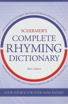 Hardcover Schirmer's Complete Rhyming Dictionary Book