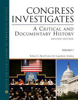 Hardcover Congress Investigates 2 Volume Set: A Critical and Documentary History Book