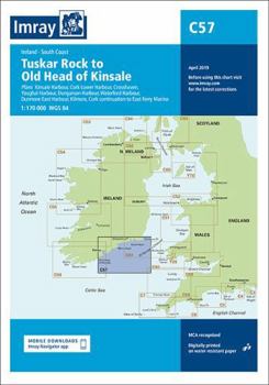 Map Imray Chart C57: Tuskar Rock to Old Head of Kinsale (C Series) Book
