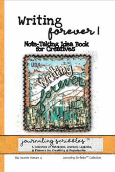 Writing Forever! Note-Taking Idea Book for Creatives: Journaling Scribbles Collection - Forever Stamp City Cover Art - BW 6x9 -Version A