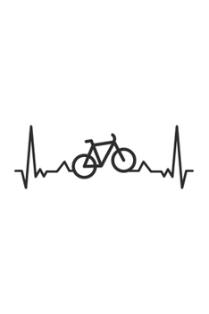 Bicycle Notebook: Bicycle Cycle Heartbeat / 6x9 Inches / 120 Sites / Ruled Paper