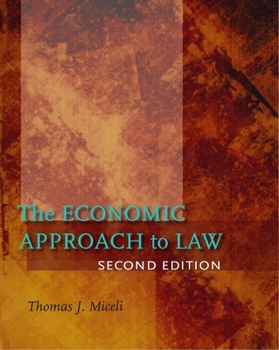 Hardcover The Economic Approach to Law, Second Edition Book