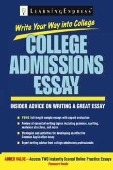 Paperback Write Your Way Into College: College Admissions Essay Book