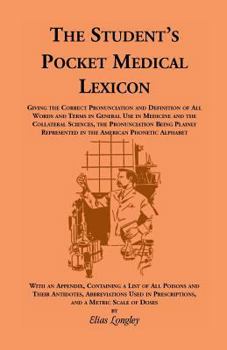 Paperback The Student's Pocket Medical Lexicon Book