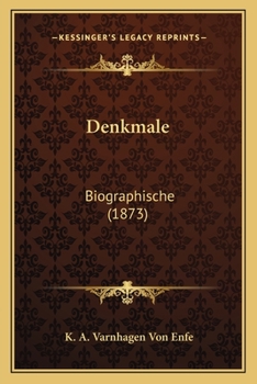 Paperback Denkmale: Biographische (1873) [German] Book