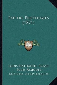 Paperback Papiers Posthumes (1871) [French] Book