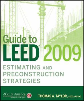 Hardcover Guide to LEED 2009 Estimating and Preconstruction Strategies Book