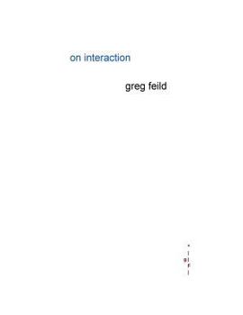 Paperback On Interaction Book