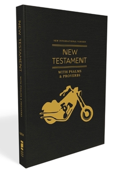 Paperback Niv, New Testament with Psalms and Proverbs, Pocket-Sized, Paperback, Black Motorcycle, Comfort Print Book