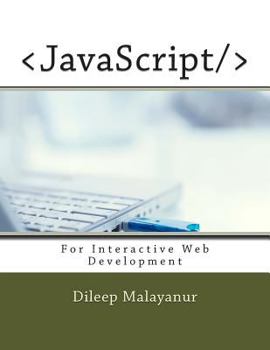 Paperback Javascript for Interactive Web Development Book