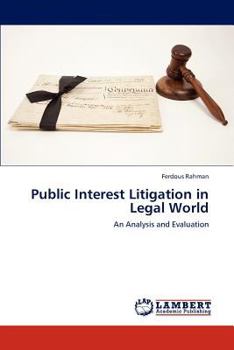 Paperback Public Interest Litigation in Legal World Book