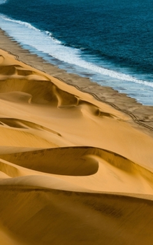 Notebook: sand dunes sea coast Namibia Africa