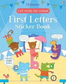 Paperback Get Ready for School First Letters Sticker Book