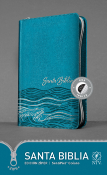 Imitation Leather Santa Biblia Ntv, Edición Zíper, Océano (Sentipiel, Azul Claro, Índice) [Spanish] Book
